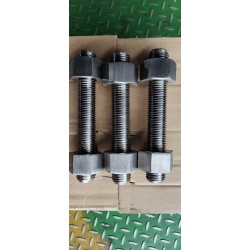 stud bolts 2 heavy hex nuts astm a1082 uns s327 zinc plated din6334 hex coupling nut