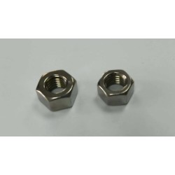 Zinc Plated Carbon M8 Steel UNC Hex Steel Nuts 10Pcs