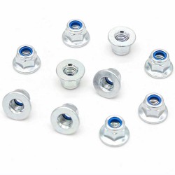 5/16-18 Nylon Insert Nuts M5 M14 Prevailing Torque Type Hexagon Nuts with Flange 1pc 5/16-18 Nylon Insert Nuts M5 M14 Prevailing Torque Type Hexagon Nuts with Flange 1pc