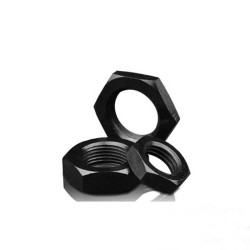 black oxide hexagon thin jam nut professional manufacturer jam nuts hex panel thin nut
