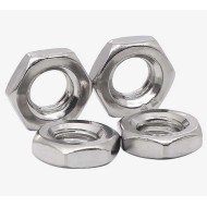 Hex Flat Jam Nut Zinc Plated Hexagon Nut M4 - M10  Hex Flat Jam Nut Zinc Plated Hexagon Nut M4 - M10