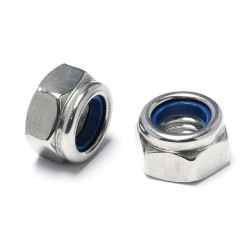 China Metric Heavy Hexagon Insert DIN982 Stainless Steel Hex Nylon Lock Nuts
