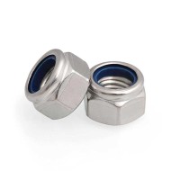 DIN 985 Blue White Nylon Insert Hex Lock Nut Self Locking Hexagon Nut Zinc Plated Hex Lock Nylon Nuts DIN 985 Blue White Nylon Insert Hex Lock Nut Self Locking Hexagon Nut Zinc Plated Hex Lock Nylon Nuts