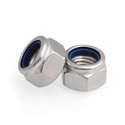 DIN 985 Blue White Nylon Insert Hex Lock Nut Self Locking Hexagon Nut Zinc Plated Hex Lock Nylon Nuts DIN 985 Blue White Nylon Insert Hex Lock Nut Self Locking Hexagon Nut Zinc Plated Hex Lock Nylon Nuts