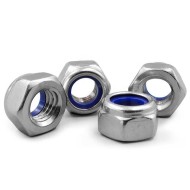 Grade NTE 18-8 Stainless Steel Jam Nylon Insert Lock Nut 1/2 "-13 Grade NTE 18-8 Stainless Steel Jam Nylon Insert Lock Nut 1/2 "-13