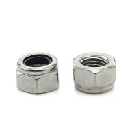 Nylock Insert Nuts - M10 - Galvanized / Phosphate Coating - Class 8 - For M8 Bolt - M27 Hex - Self Locking - DIN 985 - Nylon Nylock Insert Nuts - M10 - Galvanized / Phosphate Coating - Class 8 - For M8 Bolt - M27 Hex - Self Locking - DIN 985 - Nylon