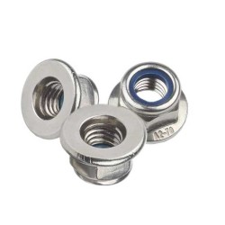 Hex Nylock Nut Stainless Steel Nylon Insert Lock Nut M3-M12 Hex Nylock Nut Stainless Steel Nylon Insert Lock Nut M3-M12