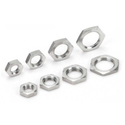 M6-M10 Hex Head Thin Nut Yellow Zinc Plated Jam Nut M6-M10 Hex Head Thin Nut Yellow Zinc Plated Jam Nut