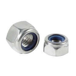 Hex Nylock Nut with Non-Metallic Insert - Prevailing Torque Type -  M6 DIN985 DIN982  Hex Nylock Nut with Non-Metallic Insert - Prevailing Torque Type -  M6 DIN985 DIN982