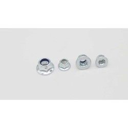 Flange Lock Nut - M7 / M4 / M14x1.5 - DIN 6926 - Nissan - Nylon Insert Flange Lock Nut - M7 / M4 / M14x1.5 - DIN 6926 - Nissan - Nylon Insert