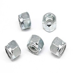 Hex Nylon Lock Nut - M8 - DIN 985 - Carbon Steel / Stainless Steel 304, 316 (A2, A4) - Grade 4, 8 Hex Nylon Lock Nut - M8 - DIN 985 - Carbon Steel / Stainless Steel 304, 316 (A2, A4) - Grade 4, 8