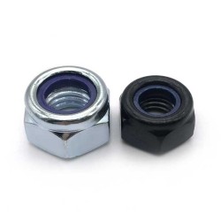 Hex Nylock Nut  Stainless Steel M3-M12 - SOCOJE Hex Nylock Nut  Stainless Steel M3-M12 - SOCOJE