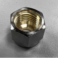 NPT Thread pipe fitting nut silver coating 1/4 Tube fitting nut NPT Thread pipe fitting nut silver coating 1/4 Tube fitting nut
