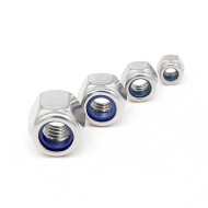 SS304 SS316 DIN985 DIN982 M10 stainless steel safety insert lock nuts SS304 SS316 DIN985 DIN982 M10 stainless steel safety insert lock nuts