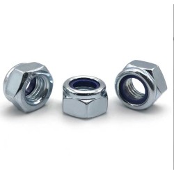 Hex Nylock Nut Stainless Steel SS304 316 Lock Nuts Din985  Hex Nylock Nut Stainless Steel SS304 316 Lock Nuts Din985