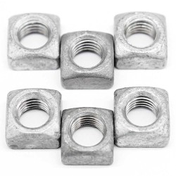 Square Nut - Square Cage - DIN 557 - Stainless Steel 304, 316 - Weld Hex Flange