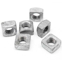 Square Nuts - M10 - DIN 557 - Stainless Steel 304 - Copper Plated - Threaded