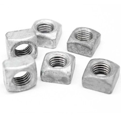 Thin Square Nut - M8 - DIN 557 - Stainless Steel / Carbon Steel - Nickel Plated / Zinc Coated