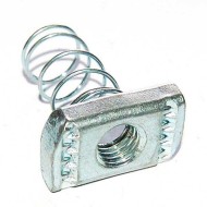 Spring Nut - Square - 1/2"-13 - Carbon Steel / Stainless Steel 304 316 (A2, A4) - Zinc Coated - Hex Nut - 1pc Spring Nut - Square - 1/2"-13 - Carbon Steel / Stainless Steel 304 316 (A2, A4) - Zinc Coated - Hex Nut - 1pc