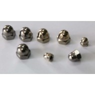 M3-M72 Dome Cap Nut  - Brass Titanium -Knurled Flat Round M3-M72 Dome Cap Nut  - Brass Titanium -Knurled Flat Round