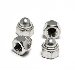 DIN986 Nylon cap type lock nut insert 304 stainless steel DIN986 China Factory Hex Domed Head Nuts with Nylon Insert DIN986 Nylon cap type lock nut insert 304 stainless steel DIN986 China Factory Hex Domed Head Nuts with Nylon Insert