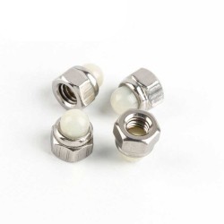 Cap Nuts - Hexagon Domed - DIN 986 - Carbon Steel Grade 4 8 10 12 - M2-M14 - ASTM A194 ASME B18.2.2 - White Cap Nuts - Hexagon Domed - DIN 986 - Carbon Steel Grade 4 8 10 12 - M2-M14 - ASTM A194 ASME B18.2.2 - White