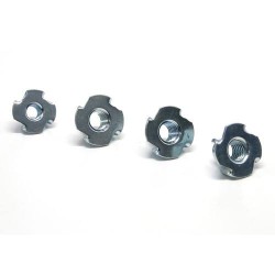 fastener tee nut zinc plated brad hole tee nuts 1/4-20 tee nut inserts furniture