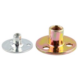 Female Wood T Tee Four Claw Nut Stainless Steel Drop In T Nut