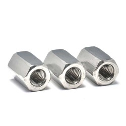 Hex Nut Coupling nuts galvanized steel Fastener stainless steel M5 M8 M10 M16 Hex Coupling Bolt and Nuts