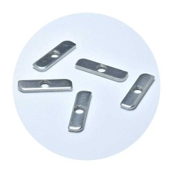 Length Metric Hex Coupling Nut 304 Stainless Steel Rod Coupling Nuts Customized Thin Parallelogram Nuts with Two Round Corner