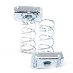 M12*8 Channel Pipe Clamp Accessories Spring Nut M12 Strut Channel Spring T slot Nut M12*8 Channel Pipe Clamp Accessories Spring Nut M12 Strut Channel Spring T slot Nut