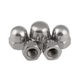 M2 M4 M6 M8 Stainless Steel DIN1587 Hexagon Domed Cap Nuts M2 M4 M6 M8 Stainless Steel DIN1587 Hexagon Domed Cap Nuts