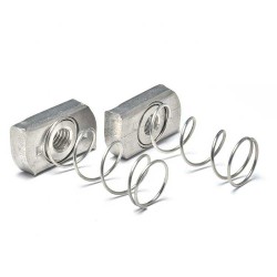 M5 M6 Cable Tray Stainless Steel Strut Channel Slot Leaf Long Spring Nut