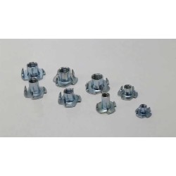 M5 T nuts Four claws six claws carbon steel nut  cold forging Grade 4 6 8 10 12 custom Tee nuts