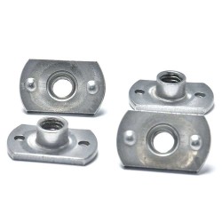 M6 M8 M10 M12 7/16 2 4 Holes Carbon Steel T Tee Weld Nut M6 M8 M10 M12 7/16 2 4 Holes Carbon Steel T Tee Weld Nut