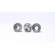 Nickle Plated Support DIN6927 Stainless Steel Titanium Nut All Metal Hex Flange Lock Nut Nickle Plated Support DIN6927 Stainless Steel Titanium Nut All Metal Hex Flange Lock Nut