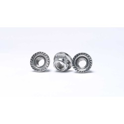 Nickle Plated Support DIN6927 Stainless Steel Titanium Nut All Metal Hex Flange Lock Nut Nickle Plated Support DIN6927 Stainless Steel Titanium Nut All Metal Hex Flange Lock Nut