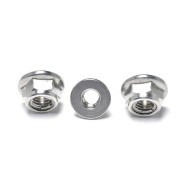 Nickle Plated Support DIN6927 Stainless Steel Titanium Nut All Metal Hex Flange Lock Nut Nickle Plated Support DIN6927 Stainless Steel Titanium Nut All Metal Hex Flange Lock Nut