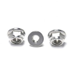Nickle Plated Support DIN6927 Stainless Steel Titanium Nut All Metal Hex Flange Lock Nut Nickle Plated Support DIN6927 Stainless Steel Titanium Nut All Metal Hex Flange Lock Nut