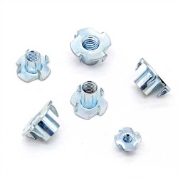 Special Process 1/2"-13 Thread Tee Nut Insert Zinc Plated Full Thread M4 T-nut