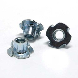 spot products din 1624 tee nuts m8 x 20mm zinc plated 3 hole tee nuts tee nut