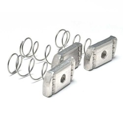 Strut Channel 3/8-16 Spring Channel Bolt with Zinc Finish Long Spring Nuts Strut Channel Spring Nuts