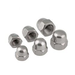 Cap Nut - Hex Domed - DIN 986 - Stainless Steel - M8 - Hex Head Cap Nut - Hex Domed - DIN 986 - Stainless Steel - M8 - Hex Head