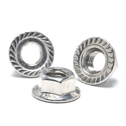 Yellow Zinc Plated Carbon Steel SS304 DIN6923 Wheel Nuts Hex Flange Nut