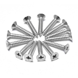 3-6mm CSK Torx Self-Tapping Screws - Steel, Wafer, Brass, Copper, Flange, Yellow Zinc Plated