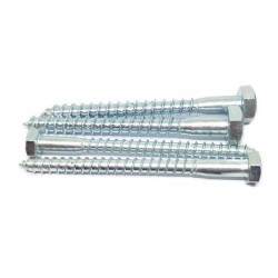 ASME 18.2.1 5/16-Inch Zinc Plated Hex Head Lag Screw (Hexagonal Wood Screw)