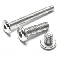 SS304/316 Stainless Steel M4/M5/M6 Hex Socket Chamfered End Flat Head Screw SS304/316 Stainless Steel M4/M5/M6 Hex Socket Chamfered End Flat Head Screw