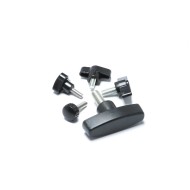 Black Handle Clamping Grip Plastic Thumb Screw - Hand Tightening Black Handle Clamping Grip Plastic Thumb Screw - Hand Tightening