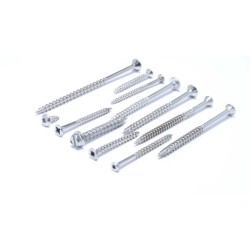 High Strength Indented and Slotted Hex Wafer Head Wood Screws - Stainless Steel 304/316 for Furniture Use