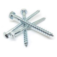 DIN 571 Zinc Plated Self-Tapping Hex Head Lag Wood Screws - 3/8" x 1-1/4" DIN 571 Zinc Plated Self-Tapping Hex Head Lag Wood Screws - 3/8" x 1-1/4"